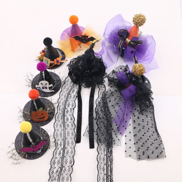 Halloween Headgear Wizard Hat Bat party props diy hair accessories