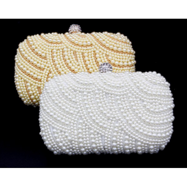 YouKan Fashion  Pearl Beaded Evening Clutch Starho...