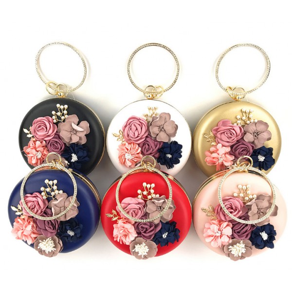 YouKan Fashion Custom Round Evening Handbags Flora...