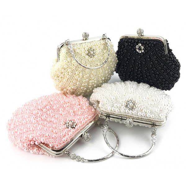 YouKan Fashion New Designs Clutch Bag Handmade Crystal Beads  Luxury Ladies Evening Bags