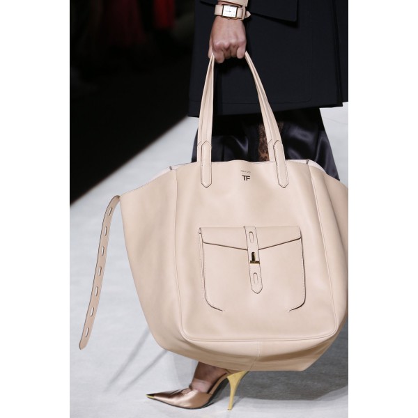 East West Large Leather Tote 