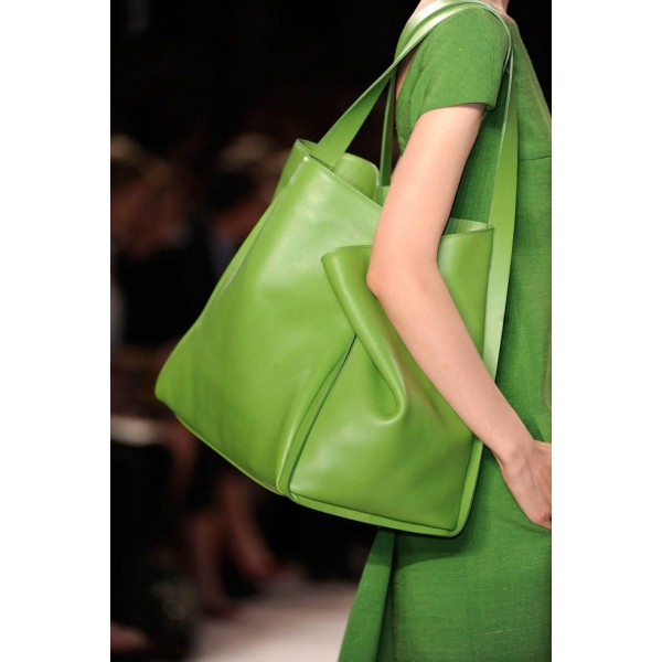 East West Large Leather Tote 