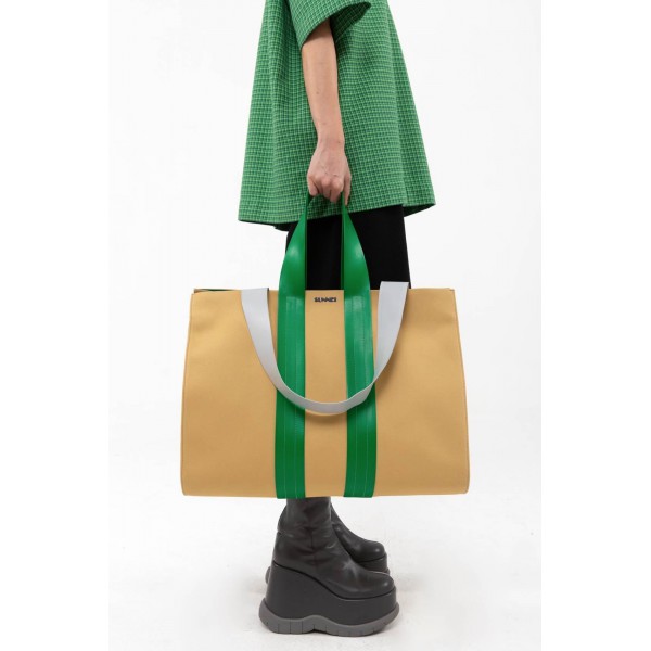 East West Large Leather Tote 