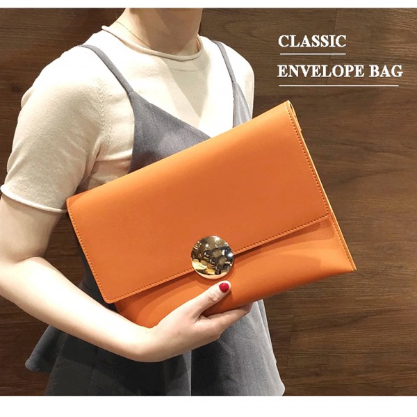 Vegan Leather Large Clutch Bags Crossbody Message Handbags