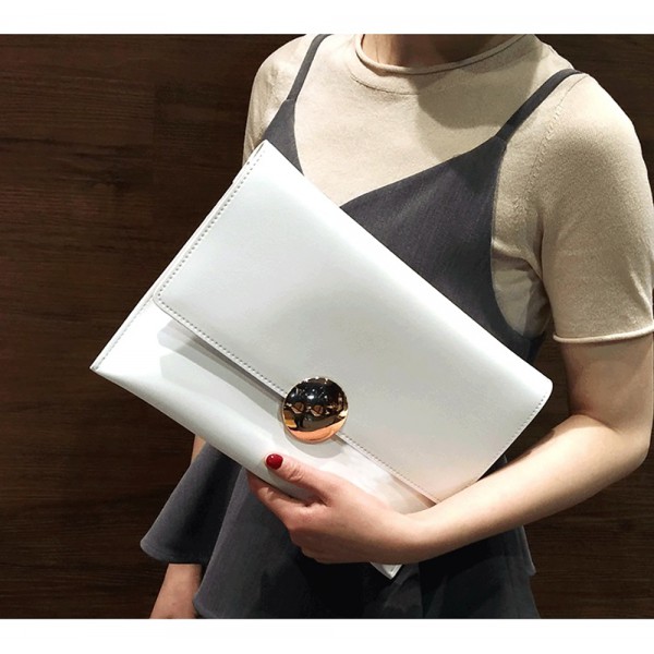 Vegan Leather Large Clutch Bags Crossbody Message ...