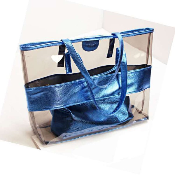 Youkan Fashion Ladies clear jelly candy color handbag tote bag beach bag 