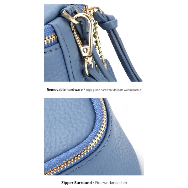 Youkan Fashion Top Grade Real Leather lap dips leather women's cosmetic bag coin purse hand carrying coin purse