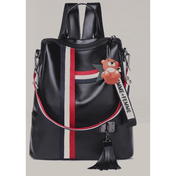 YouKan Fashion Elegant  Leather Women Shoulder Backpack  