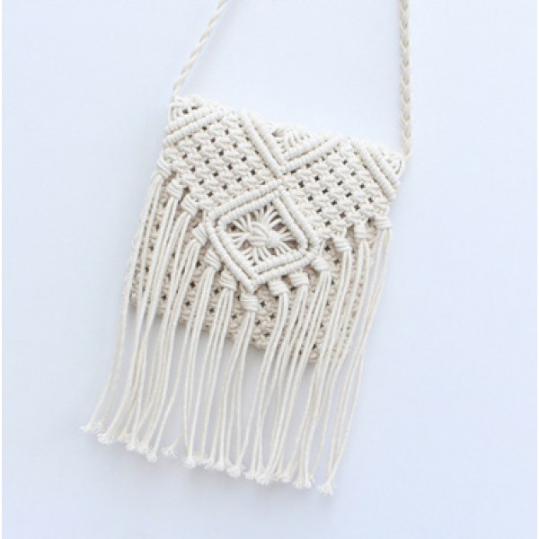 YouKan Fashion Lady Macrame Shoulder Bags Bohemian Beach Bag for Girls