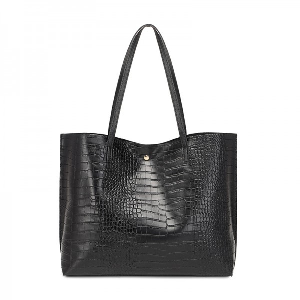 Women's bag Large capacity crocodile print shopping bag