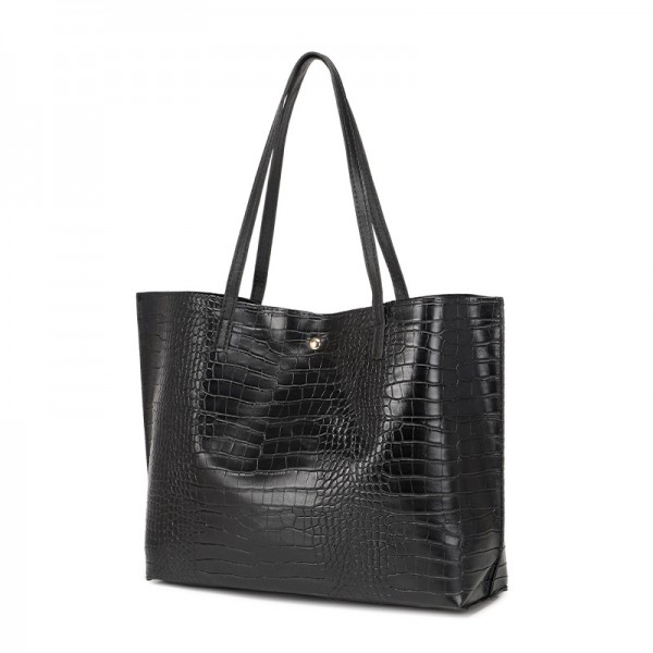 Women's bag Large capacity crocodile print shoppin...