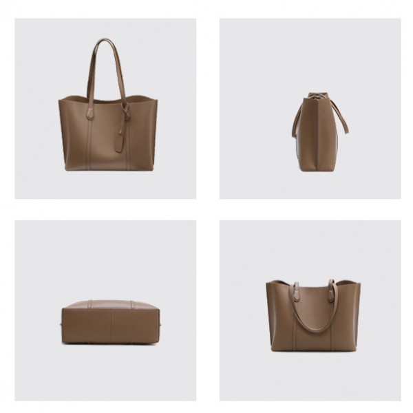 Bag Women New Fashion Leather Large Capacity Portable One Shoulder Tote Bag Small Commuter Bag