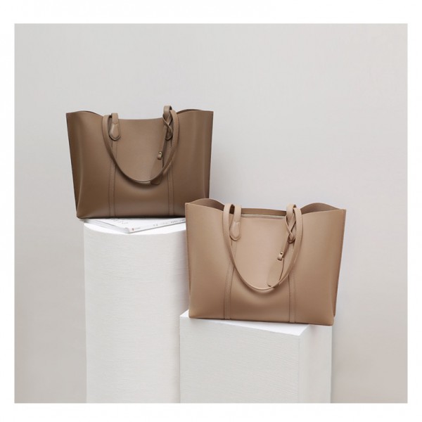 Bag Women New Fashion Leather Large Capacity Portable One Shoulder Tote Bag Small Commuter Bag