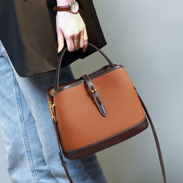 Bags New Women's Bags Crossbody Bag Bucket Bag Autumn Winter Hand Leather Shoulder Bag