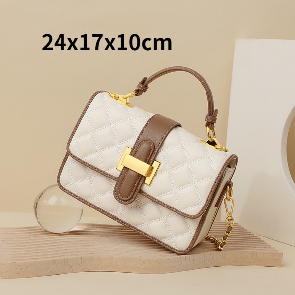 Bag new niche bag women's bag chain cross-body bag summer high-end sense light luxury leather handbag