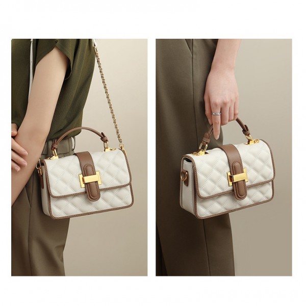 Bag new niche bag women's bag chain cross-body bag summer high-end sense light luxury leather handbag