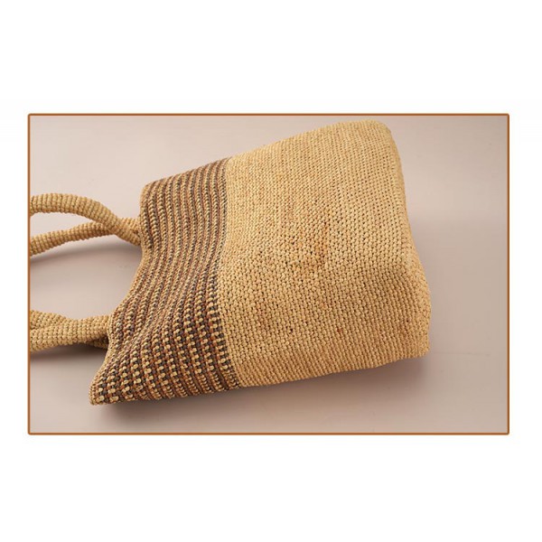 Raffia hand-woven straw tote big Handbag Women's Travel holiday tote handbags