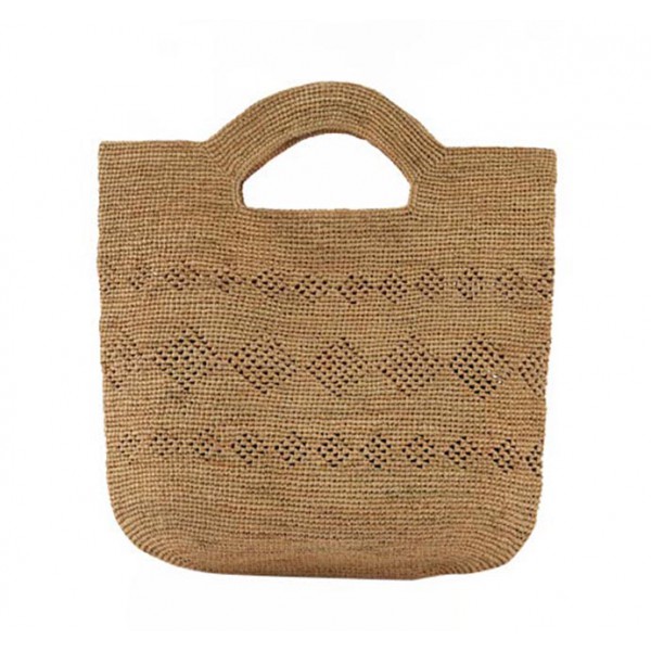 Raffia hand-woven straw tote Handbag Women's Travel holiday bucket bags