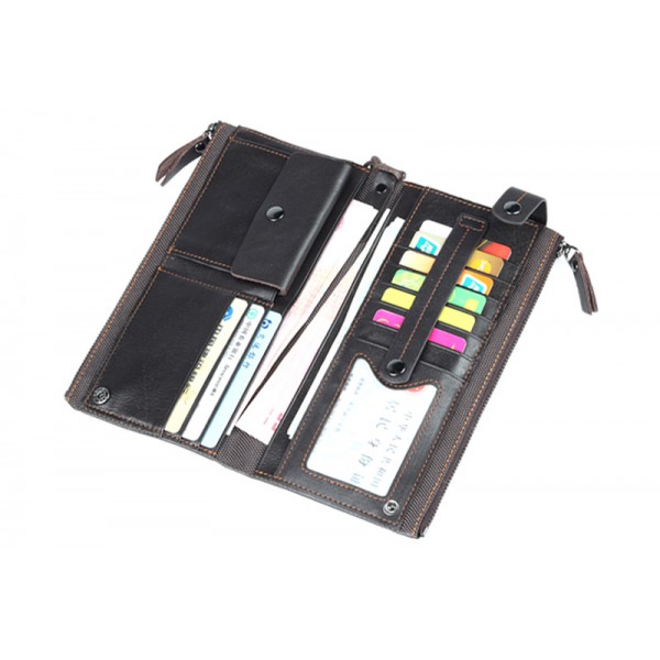 Youkan Fashion Cheap Custom Fashion New Design Genuine Leather Slim Wallet 