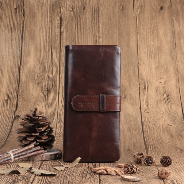 Youkan Fashion small hand bag full grain cow genuine leather money wallet coin purse for men