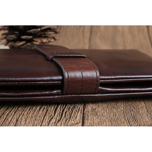 Youkan Fashion small hand bag full grain cow genuine leather money wallet coin purse for men