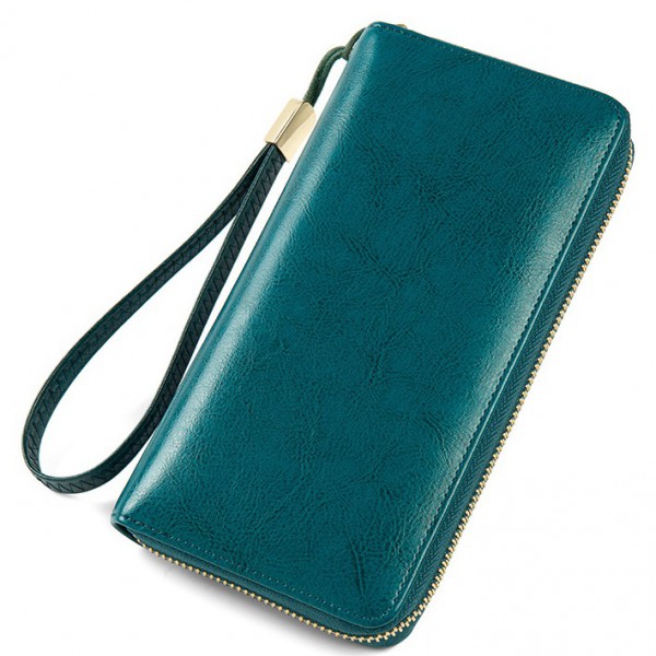 Youkan Fashion Women's Long purse Full grain Geniu...