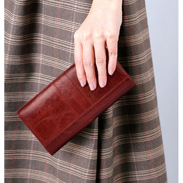 Youkan Fashion  long multi-card large-capacity RFID anti-theft brush mobile phone Women's wallet