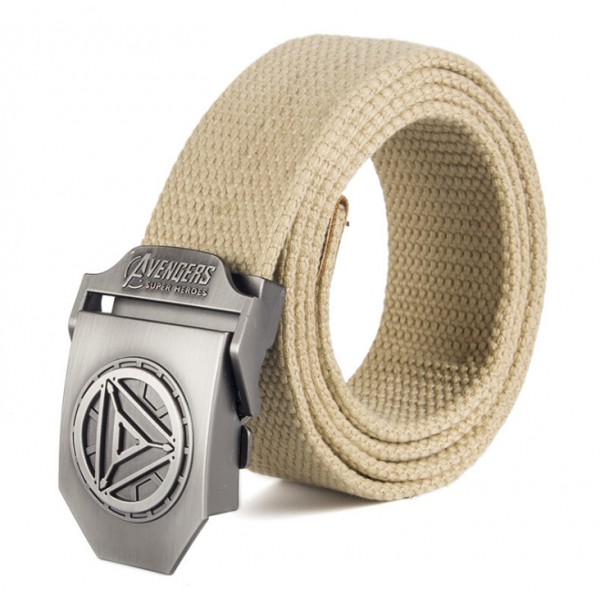 Mens Elastic Belts Nylon Belts Custom Metal Buckle...