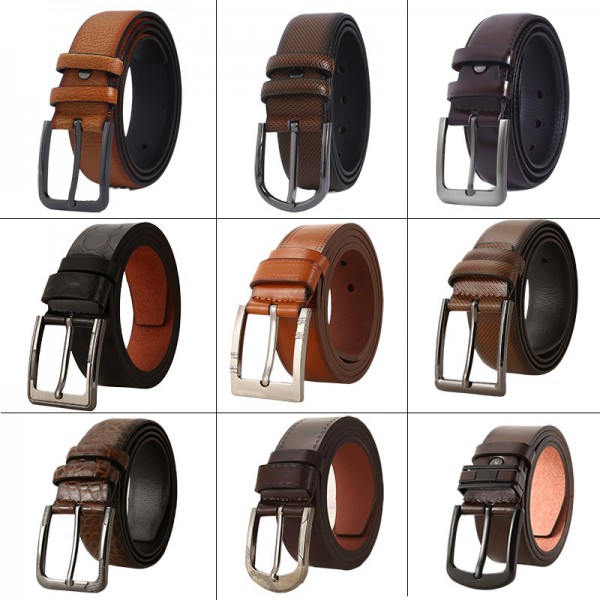 Men's Leather Pin Buckle Belts