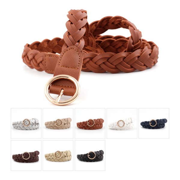simple belt braid fashion belt