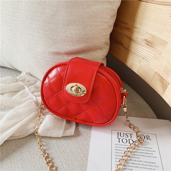 Cute leather shoulder crossbody girls purse kids handbags 