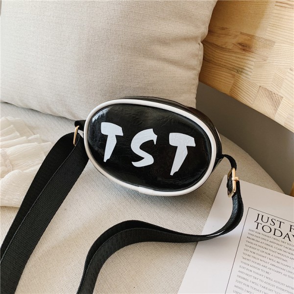 Youkan Fashon round shape kid's single crossbody leather shoulder bag 