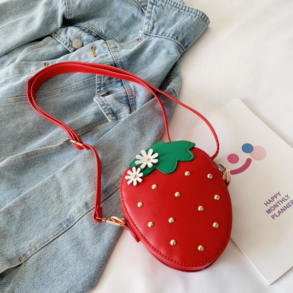 2020 MINI strawberry shape Shoulder Bag for kids 