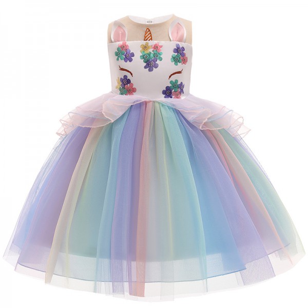Youkan Fashion princess dress for kids birthday pa...
