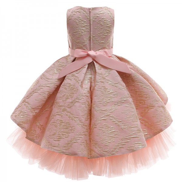 Wholesale kids evening birthday girl net dresses f...