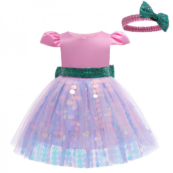 Youkan Fashion Cute kids dress baby girl party wit...