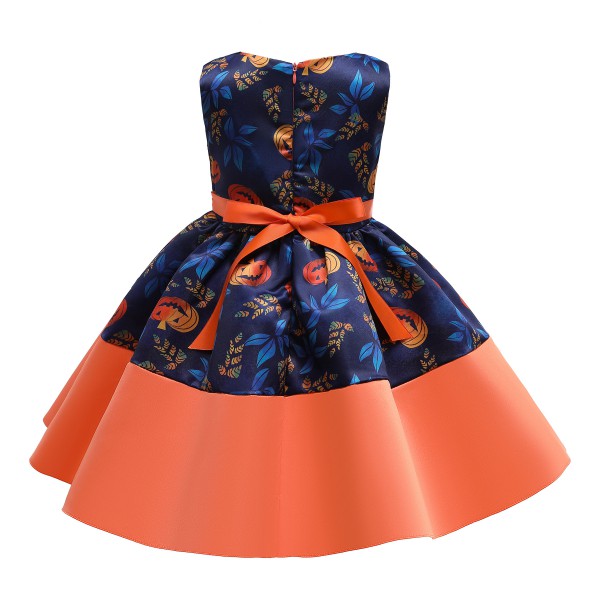 Youkan Fashion Children's clothing Girl bowknot Princess  dress kid dresses 