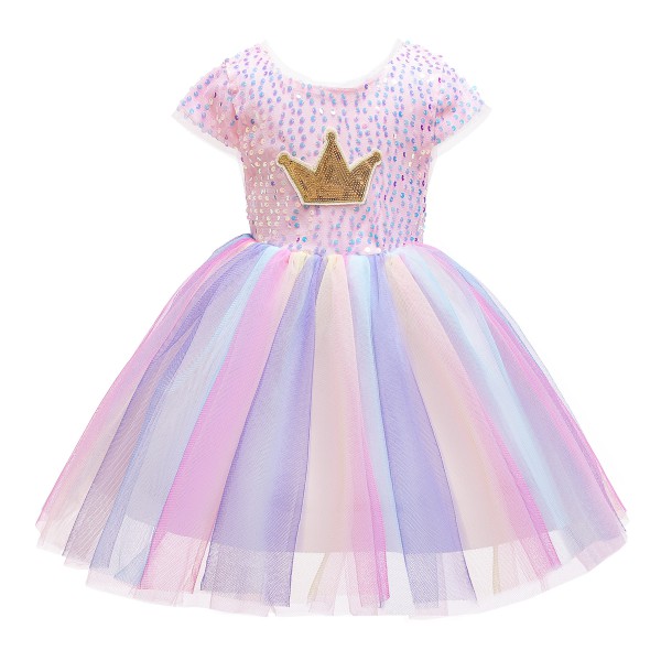 2020 Summer  Girls Dress Kids Wedding Birthday Par...