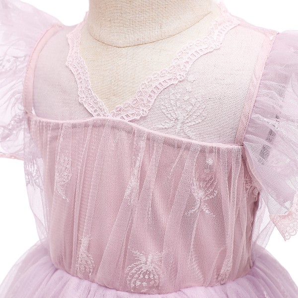 Youkan Fashion Children Clothes Girl Dress Grenadine Smocking Girls Dresses