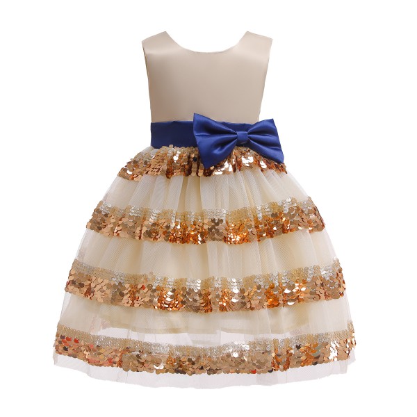 Youkan Fashion Girl Dress Wedding Cake Layered Pageant Dresses For Kids 