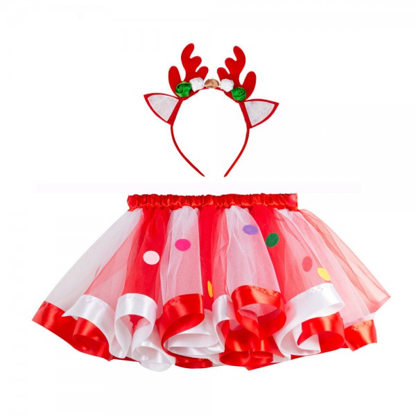 Newest christmas multi color red and green tutu pe...