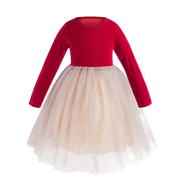 Newest Autumn Winter Christmas Baby Girl Dresses S...