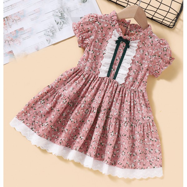 Youkan Fashion new style floral dress for girls kids summer clothing