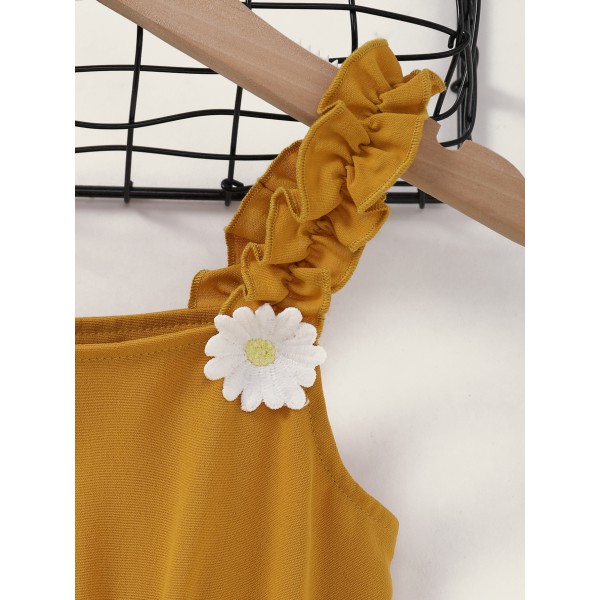 Youkan fashion girls clothing sweet girl sleeveless  princess dress