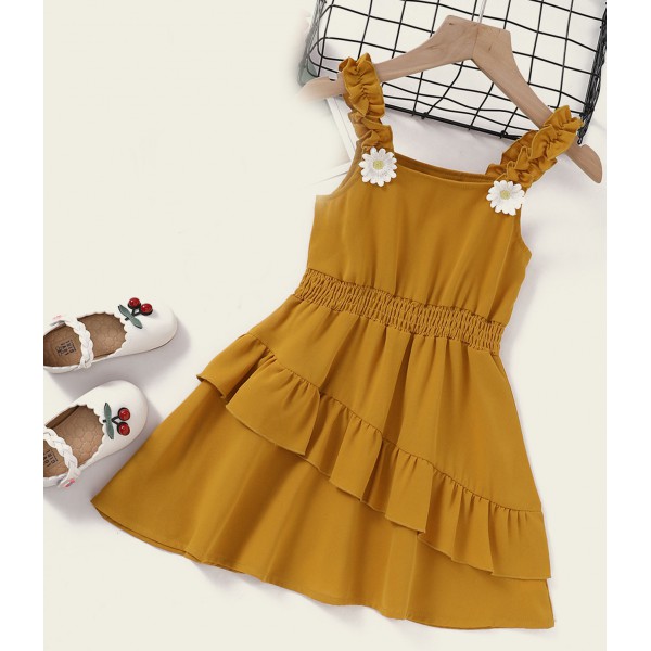 Youkan fashion girls clothing sweet girl sleeveles...