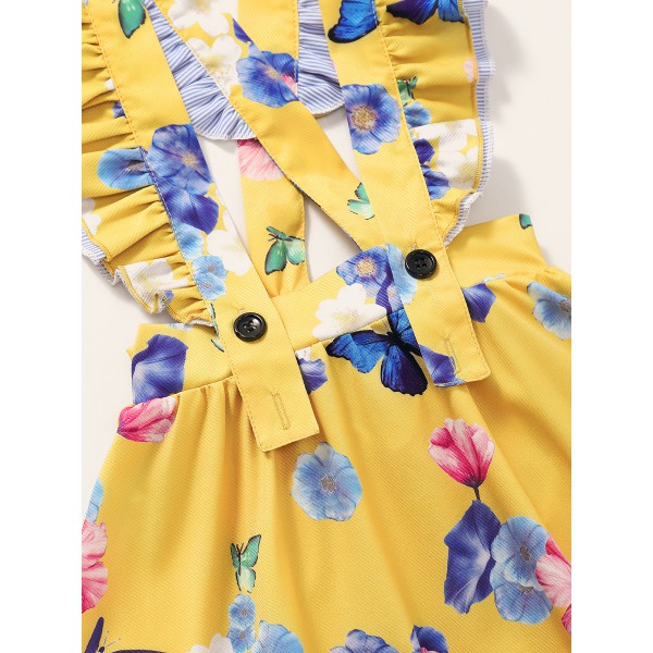 Youkan Fashion Baby dress girls party dress girls clothings flower pretty dress 