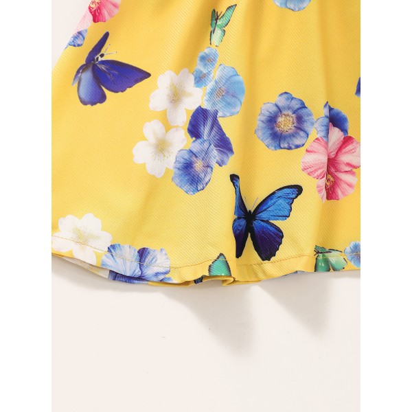 Youkan Fashion Baby dress girls party dress girls clothings flower pretty dress 