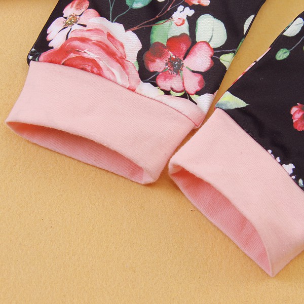 New spring autumn baby girls clothes long sleeve hooded casual girls clothing sets 