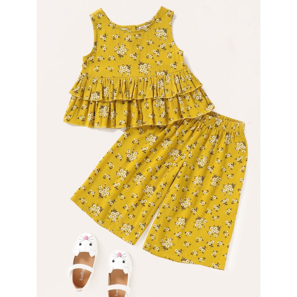 Youkan Fashion Kids Floral Sleeveless Romper Baby ...