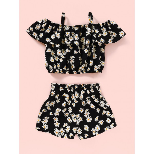 Youkan Fashioon summer baby girl top and pants 2 p...